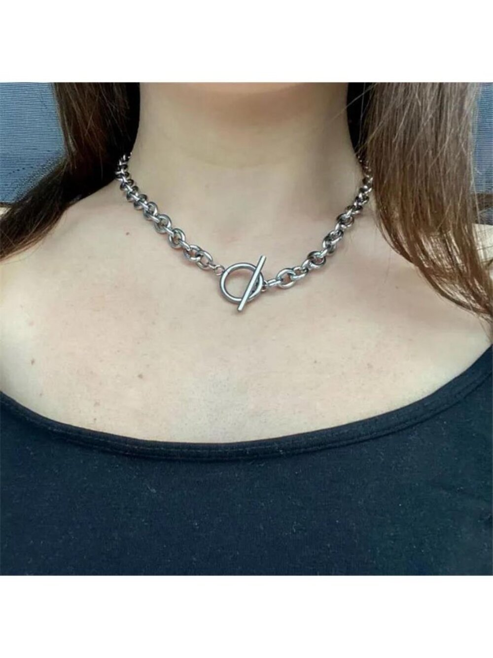 Retro Chunky Chain Necklace